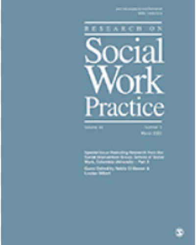 Cover of the journal titled Research on Social Work Practice