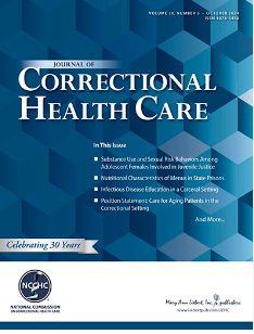Cover of the Journal for Correctional Health Care