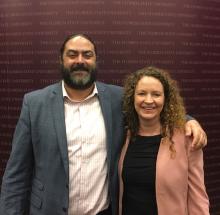Carrie Pettus-Davis and Stephen Tripodi at the FSU's College of Social Work: Poverty in America Conference
