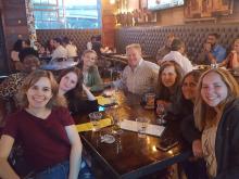 Some of our Post-Master's Fellows enjoying dinner in Dallas after their training.