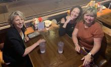 Dinner break with Nancy Mccarthy (IJRD's leadership and probation and parole expert) and Monica Roth.