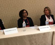 Teisha Sanders during the panel presentation