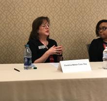 Christina Melton Crain during the presentation