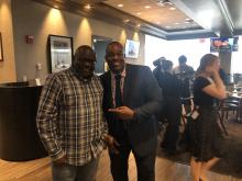 Kola Ogundari &amp; Howard Henderson at dinner