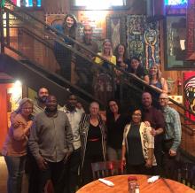 Celebratory post-team training dinner