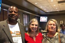 Keith Parker, Kerensa Lockwood, &amp; Pam Lattimore at dinner