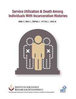 Service Utilization & Death Among Individuals with Incarceration Histories Cover Image