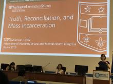 IJRD Doctoral Affiliate, Maria Morrison, IJRD Doctoral Affiliate, presents on Truth, Reconciliation, and Mass Incarceration.