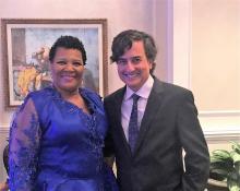 Alice Johnson with FSU CSW Dean Jim Clark